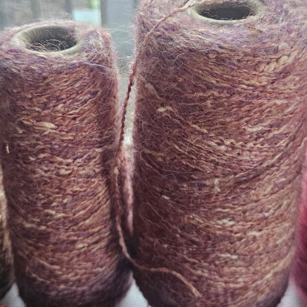 Handcrafted Fiber Art Yarn in Rich Brown